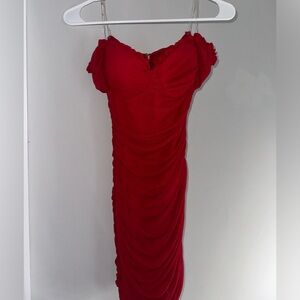 Windsor Stunning Sweetheart Mesh Mini Dress